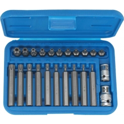 Bity, 23 szt., Torx T10-T50 z otworem