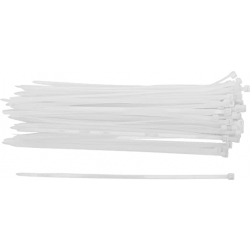 Opaski kablowe białe 4,8 x 250 mm 50 szt