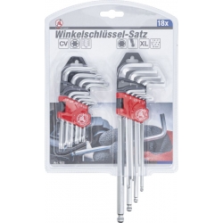 Klucze imbus 1.5-10 mm z kulką i Torx T10-T50